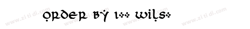 莫大毛筆 ORDER BY 1-- wils字体转换